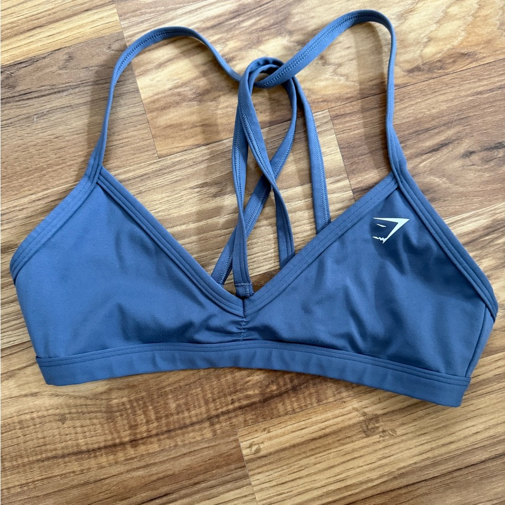 Gymshark Strappy Sports Bra - Slate Blue